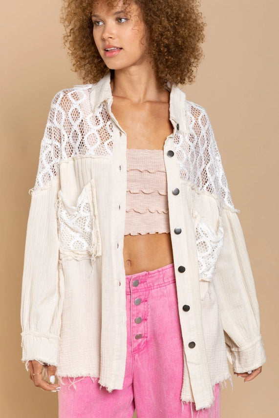 Nina Natural Panel Shirt
