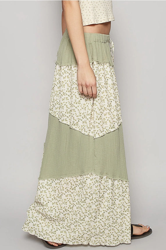Gail Green Floral Pant - SALE