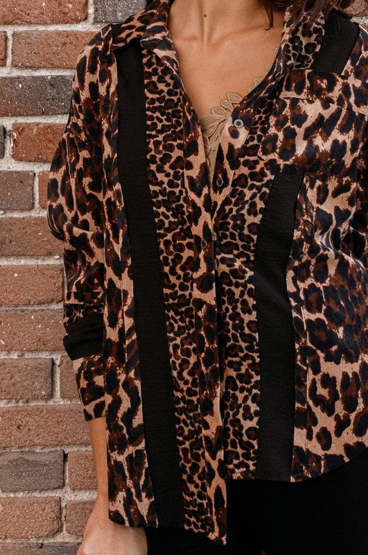 Leopard Blouse - sale