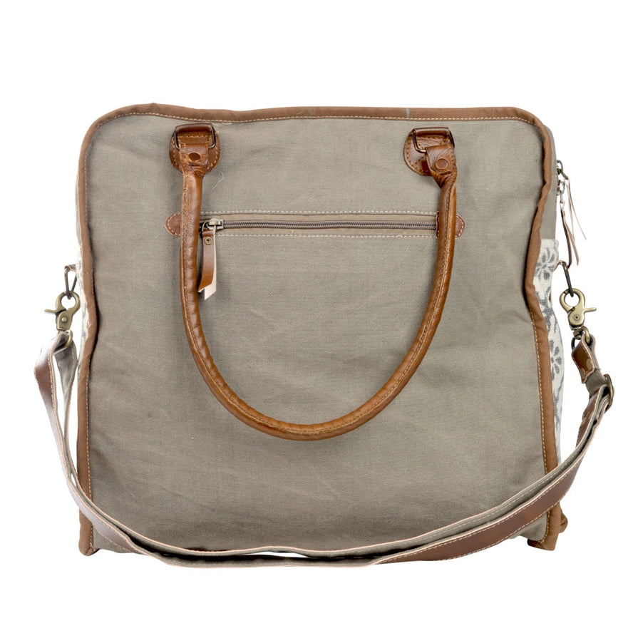 Mixed Fabric Tote Bag