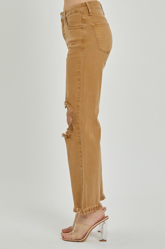 Milly Camel Straight Leg Jean - SALE