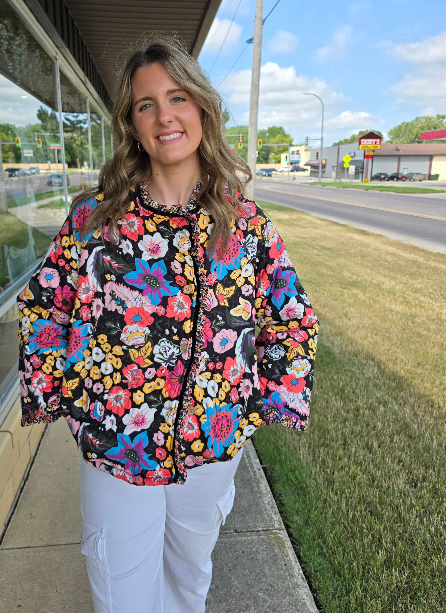 Floral Quilted Jacket