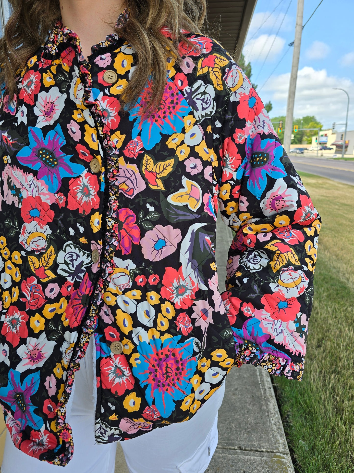 Floral Quilted Jacket