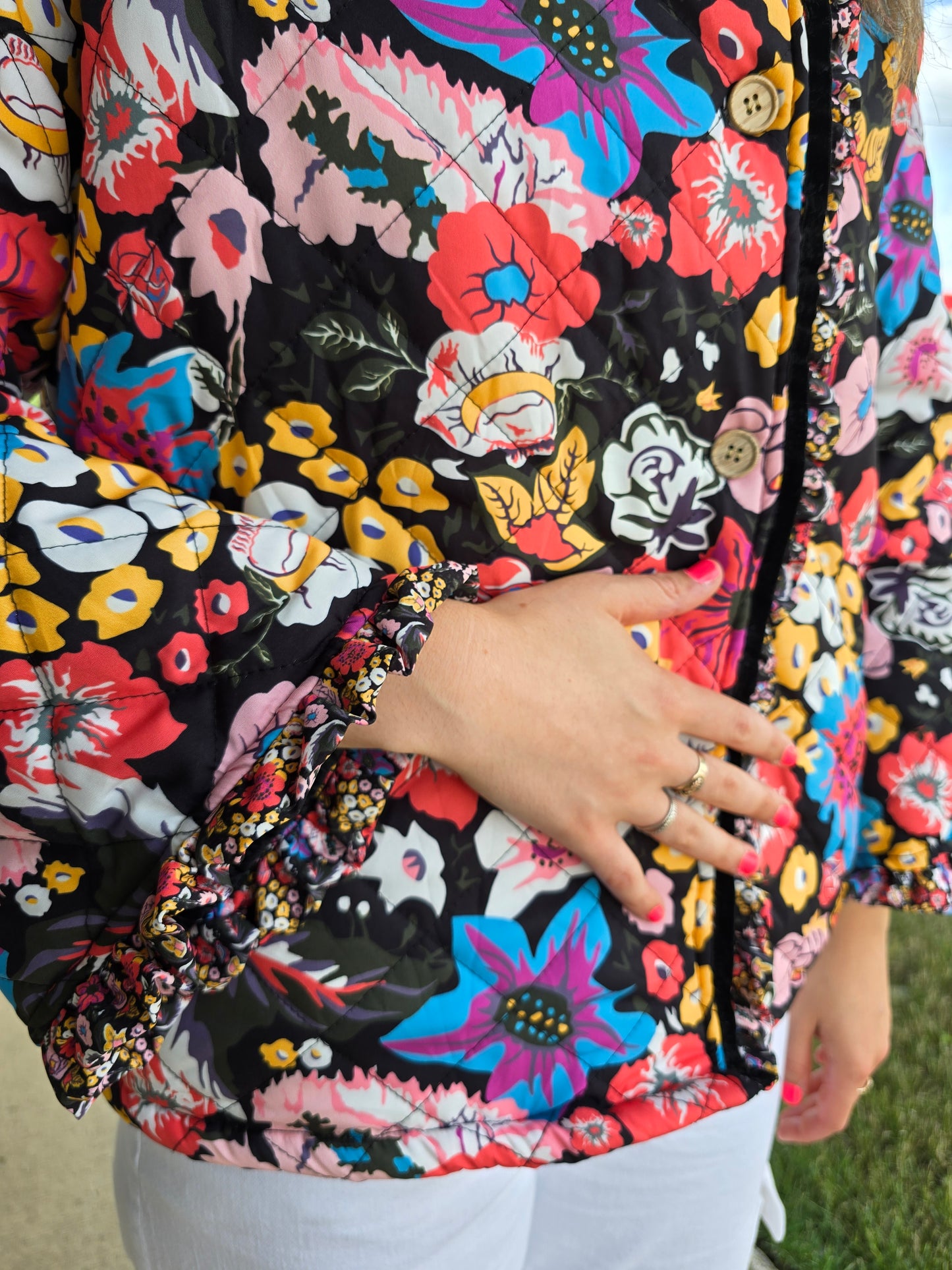 Floral Quilted Jacket