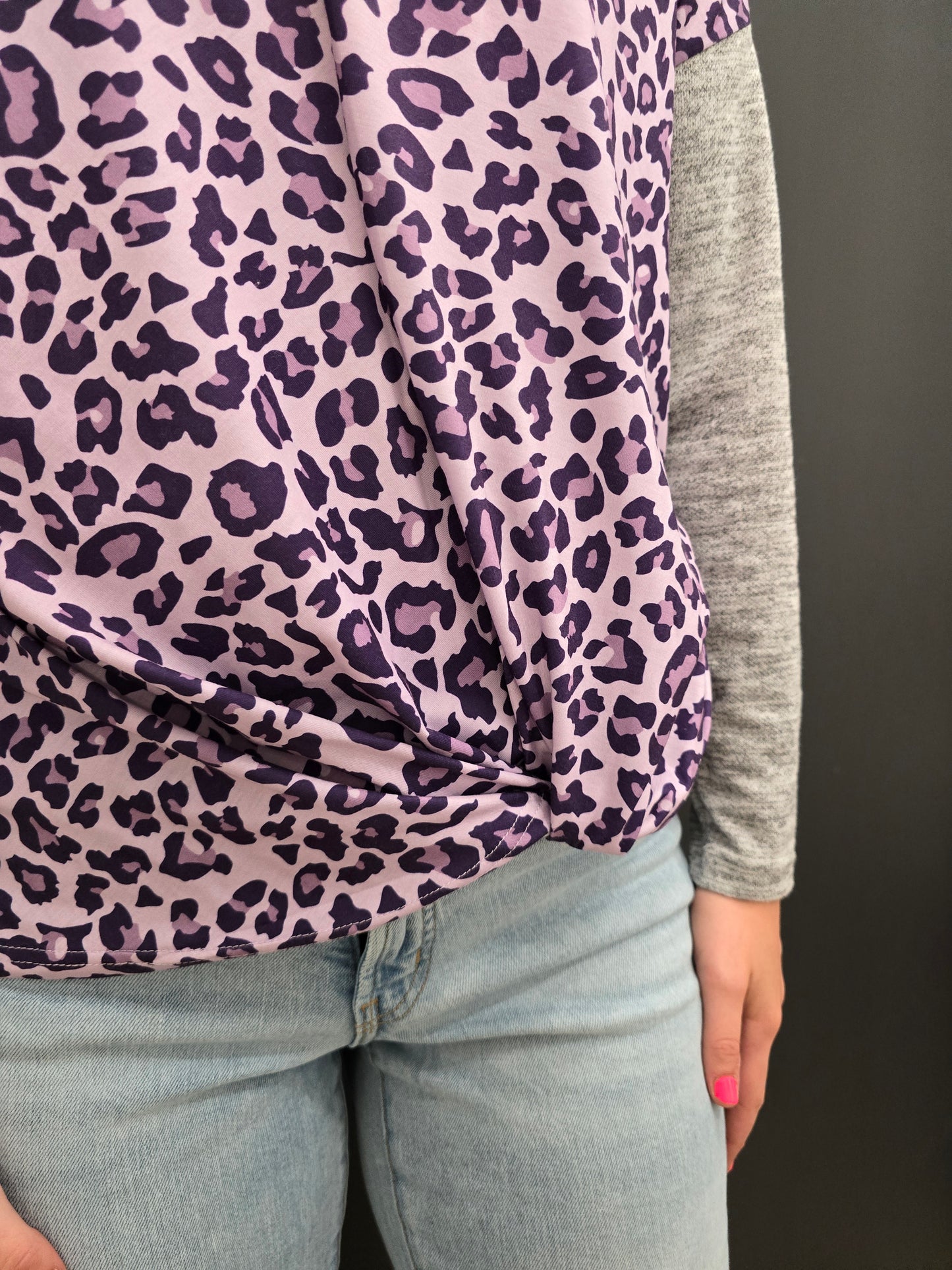 Purple Leopard Long Sleeve - sale