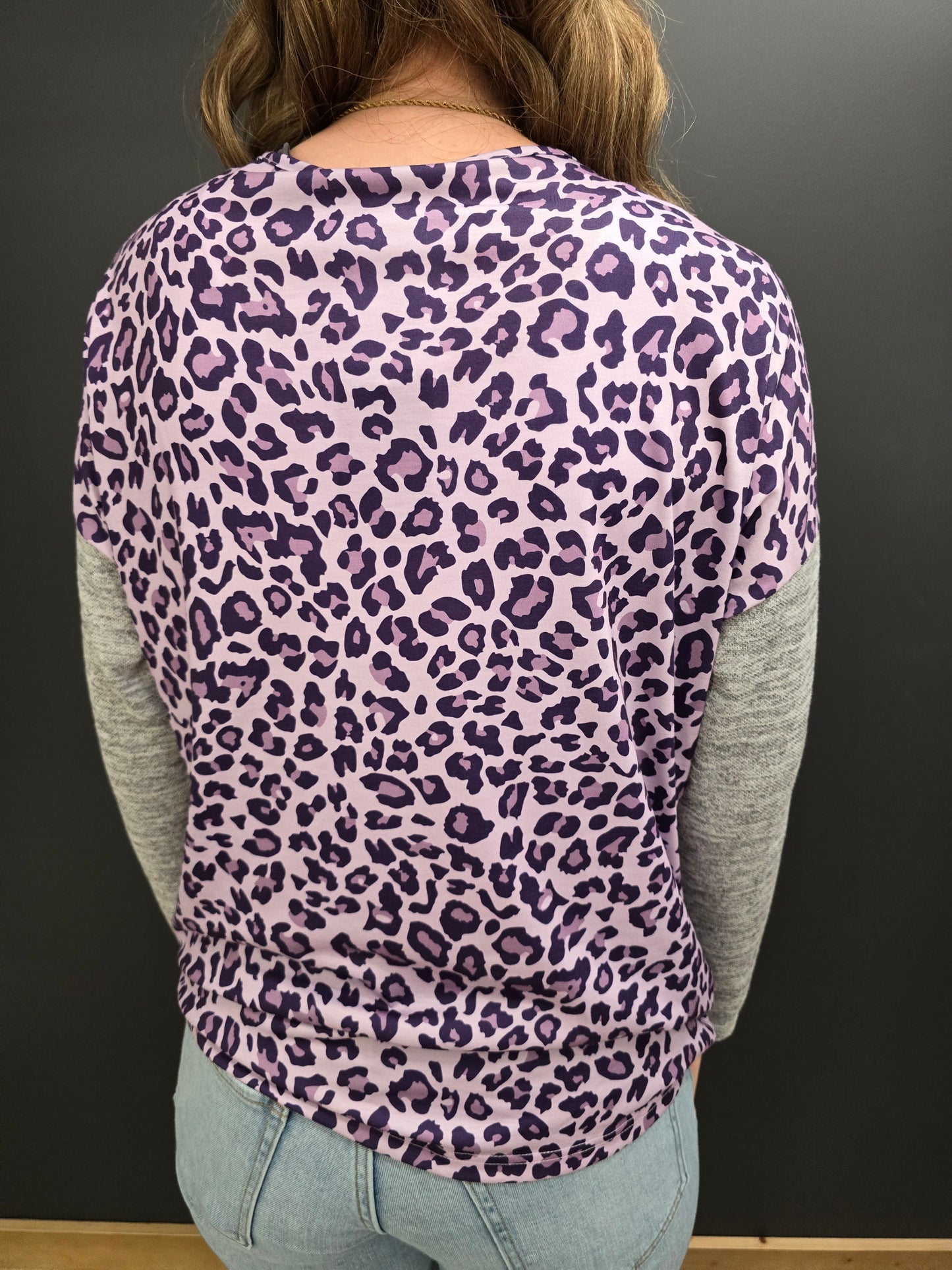 Purple Leopard Long Sleeve - sale