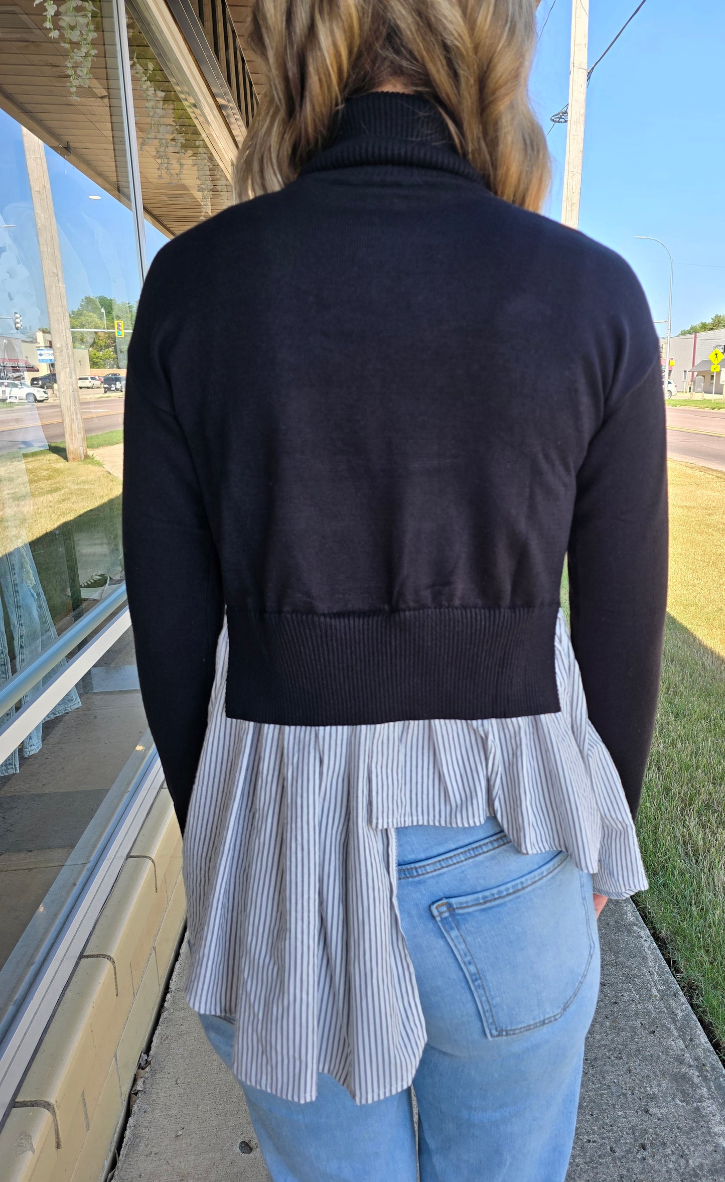 Layered Turtleneck Top - SALE
