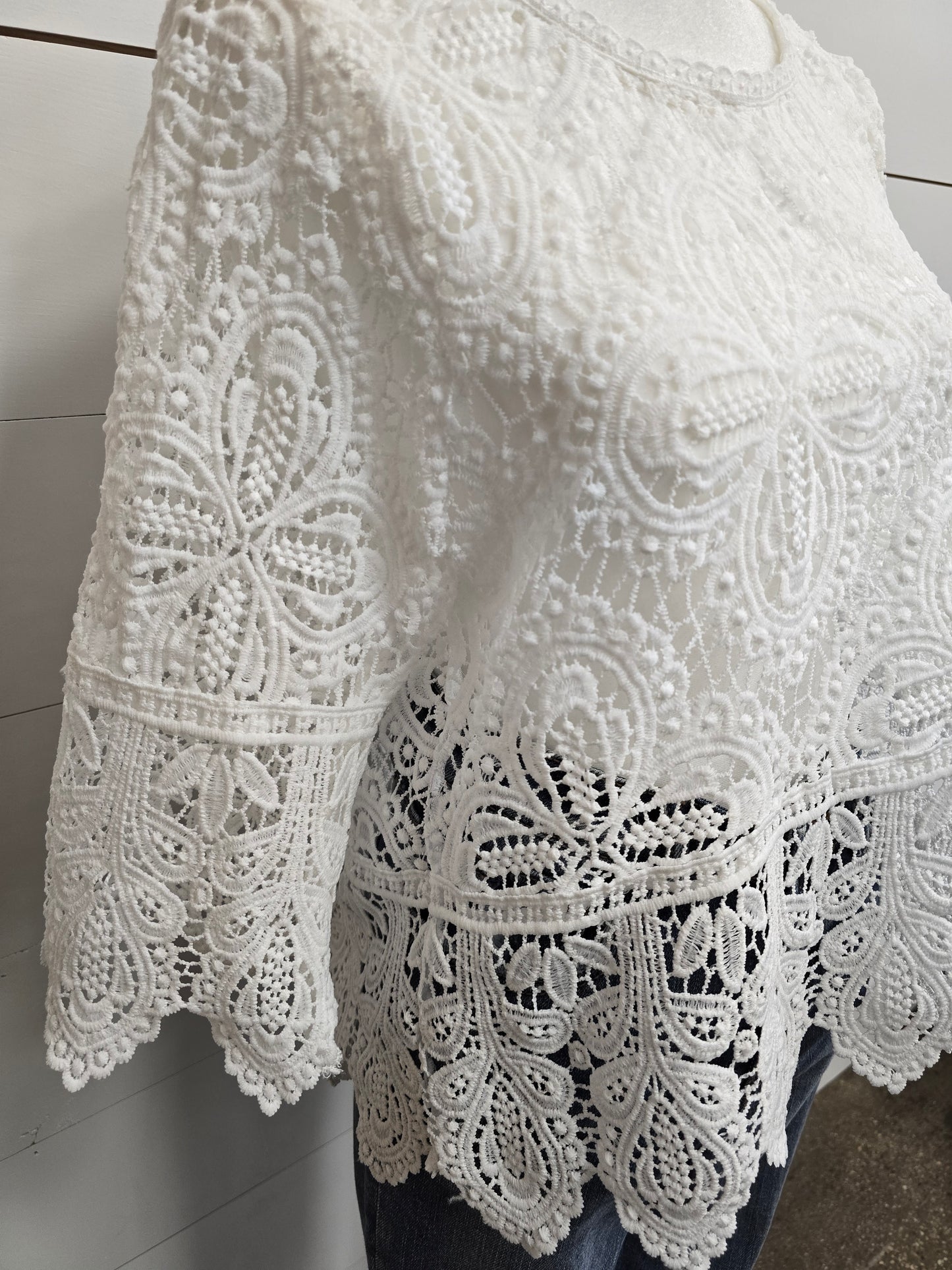 Boho Macrame Blouse - SALE