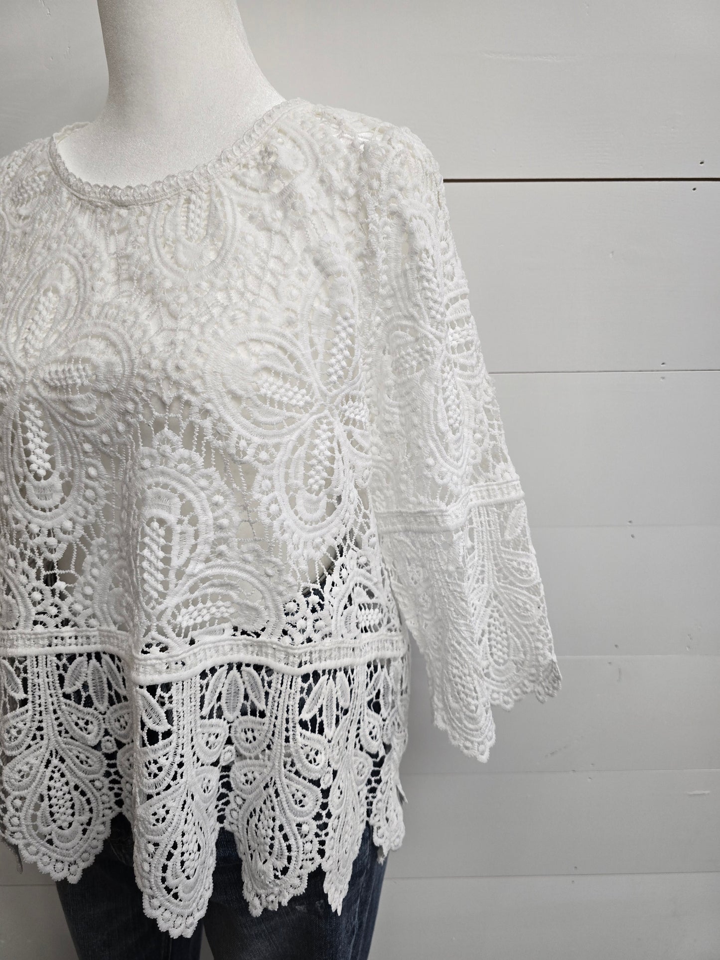 Boho Macrame Blouse - SALE