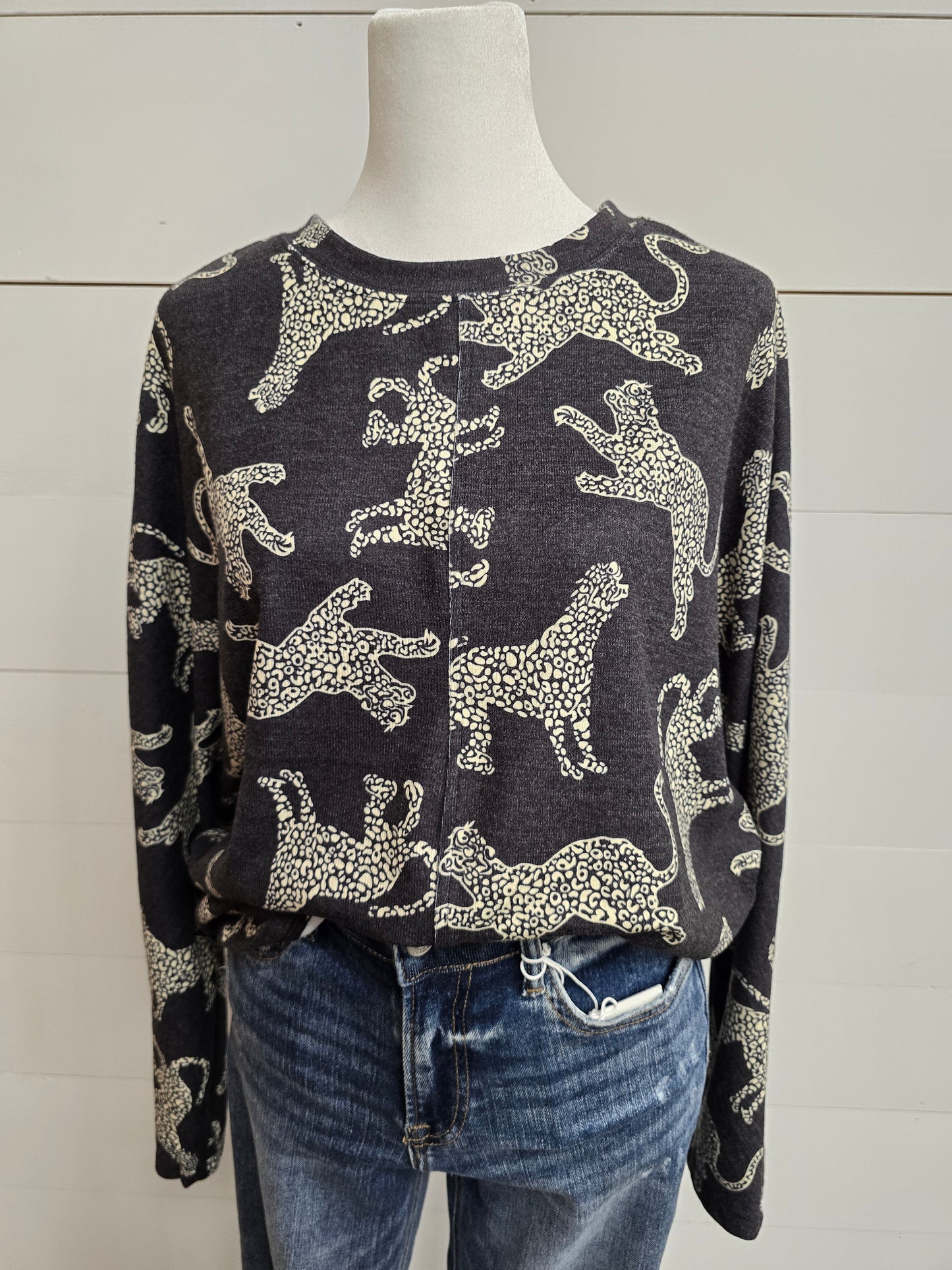 Cheetah Long Sleeve Top - sale