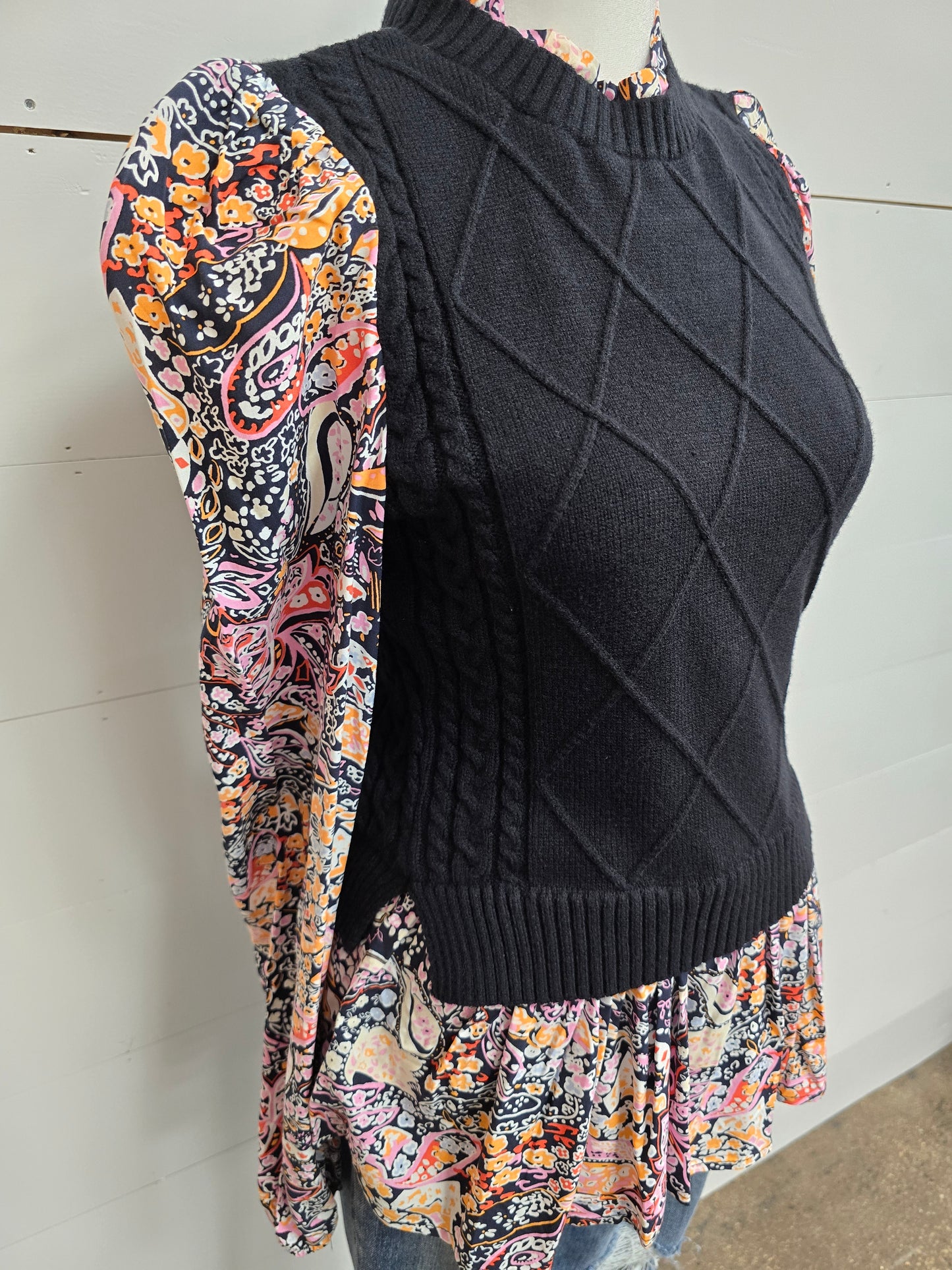 Peplum Floral Top - SALE