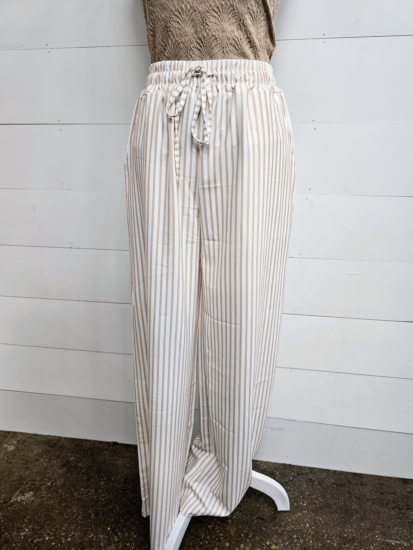 Khaki Stripe Pant - sale