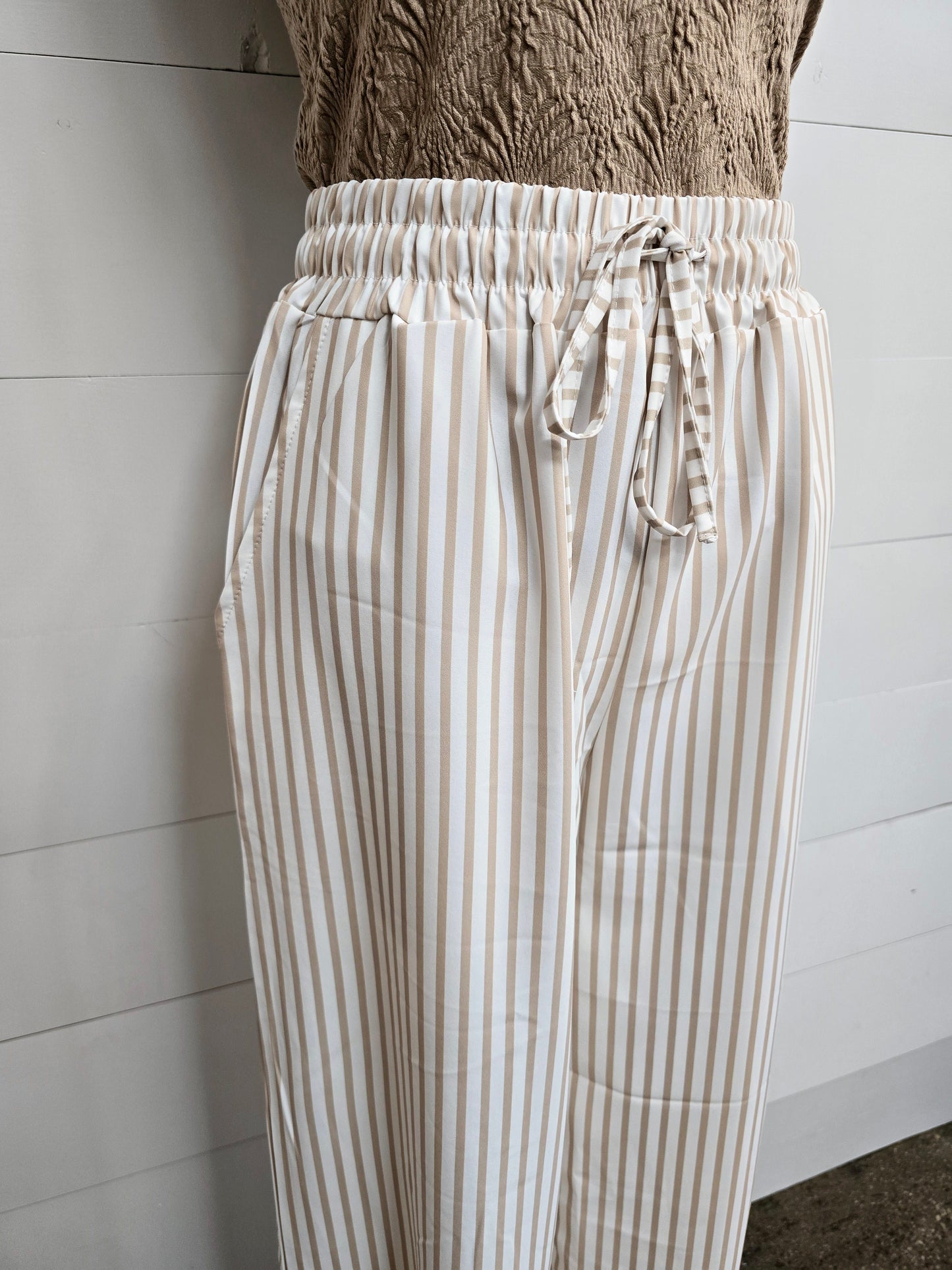 Khaki Stripe Pant - sale