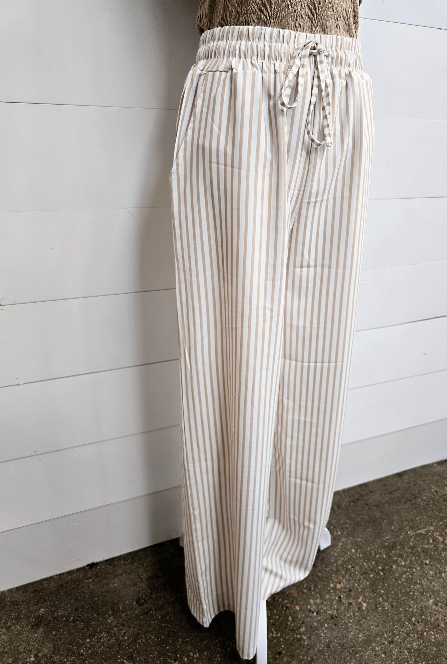 Khaki Stripe Pant - sale