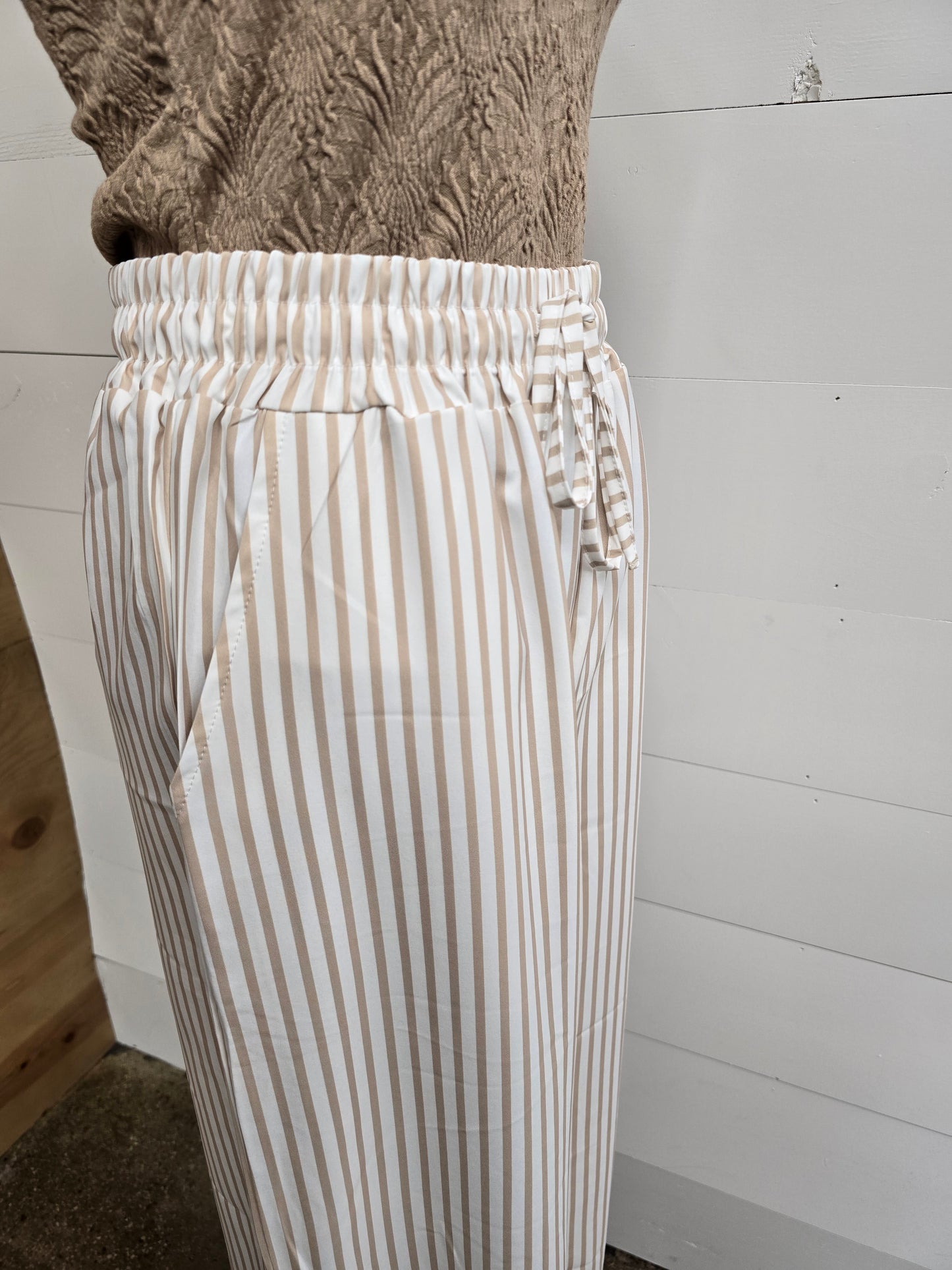 Khaki Stripe Pant - sale