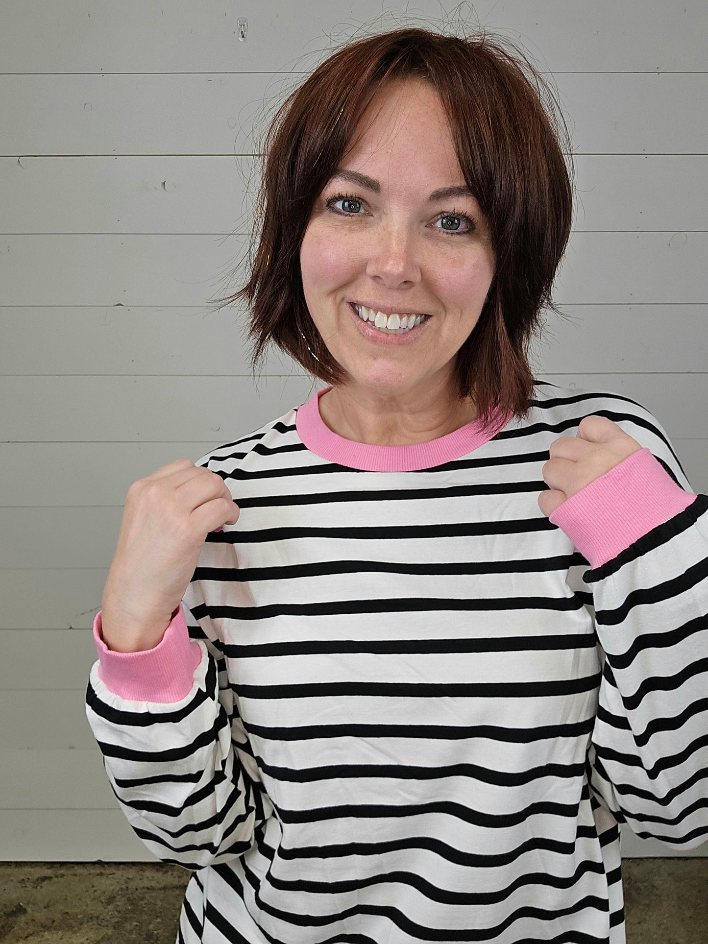 Black Stripe Top - SALE