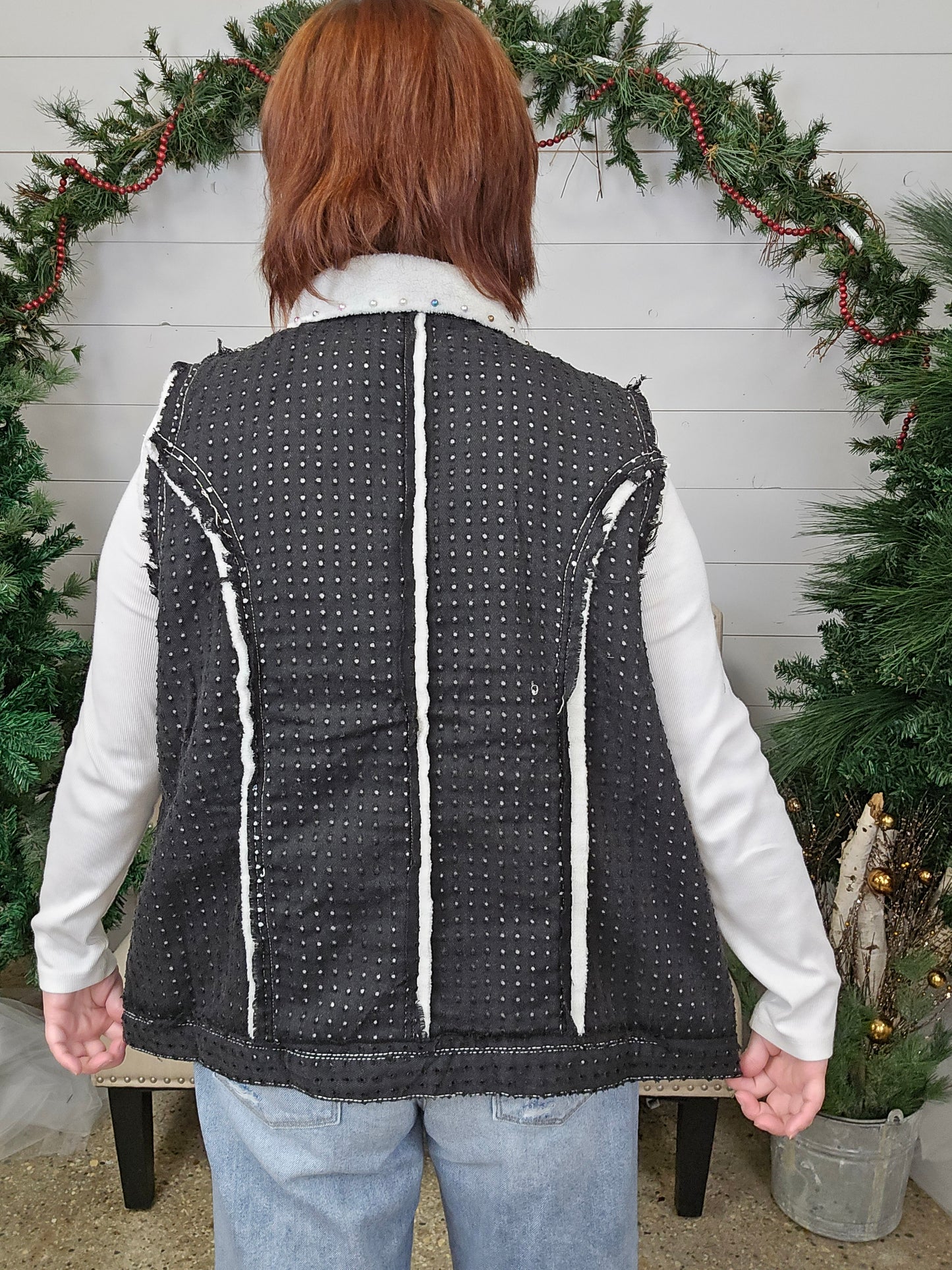 Stud/Textured Vest