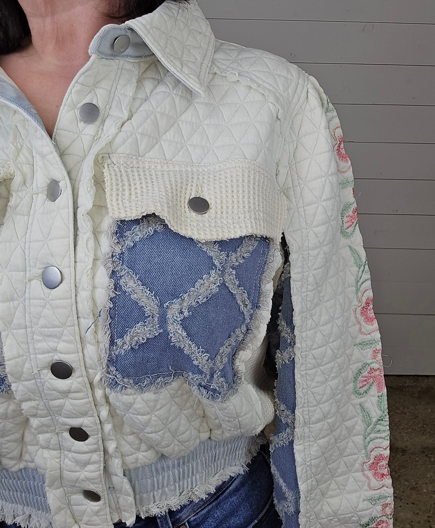 Ivory Quilted Jacket