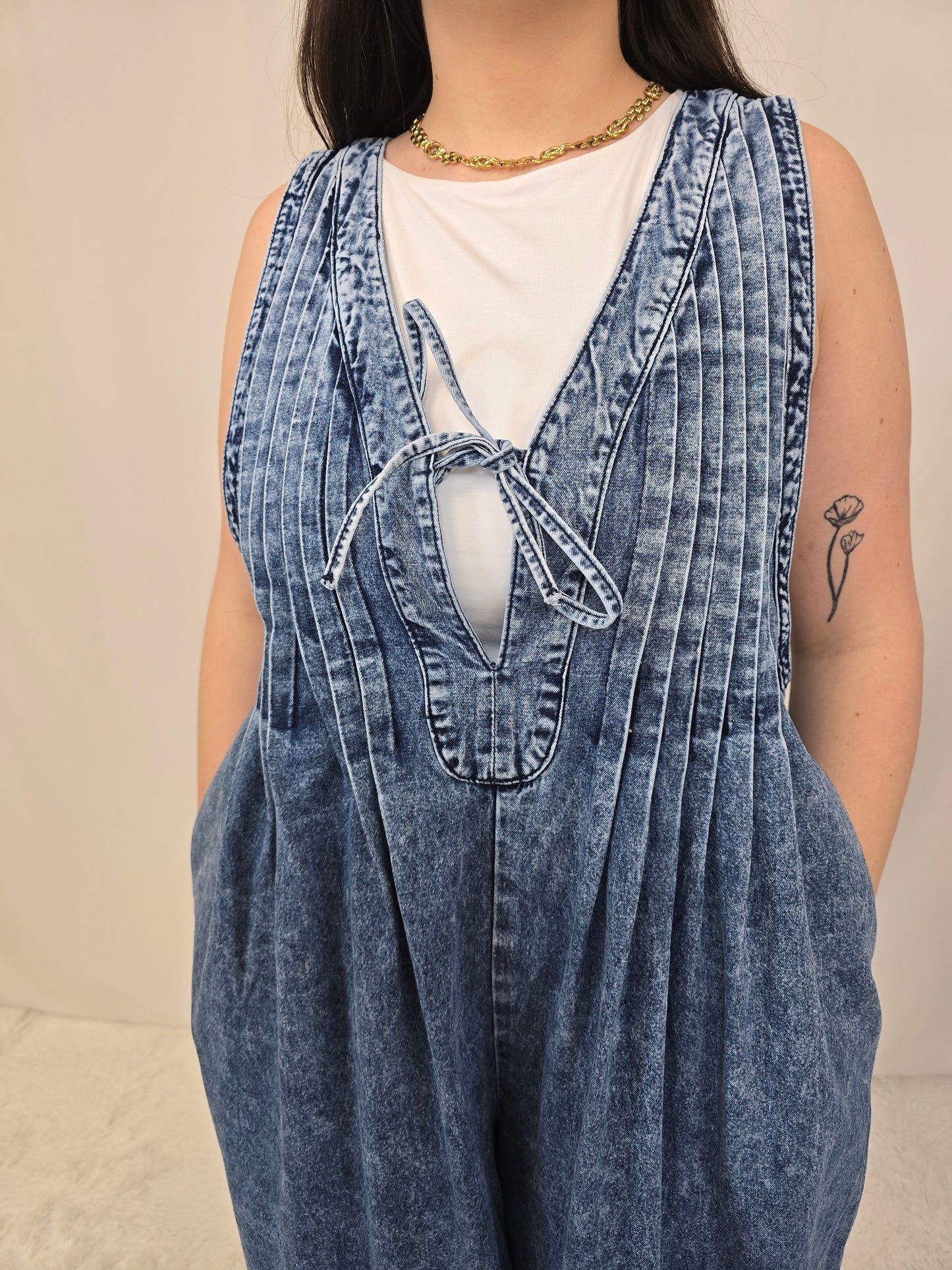 Pintuck Jumpsuit