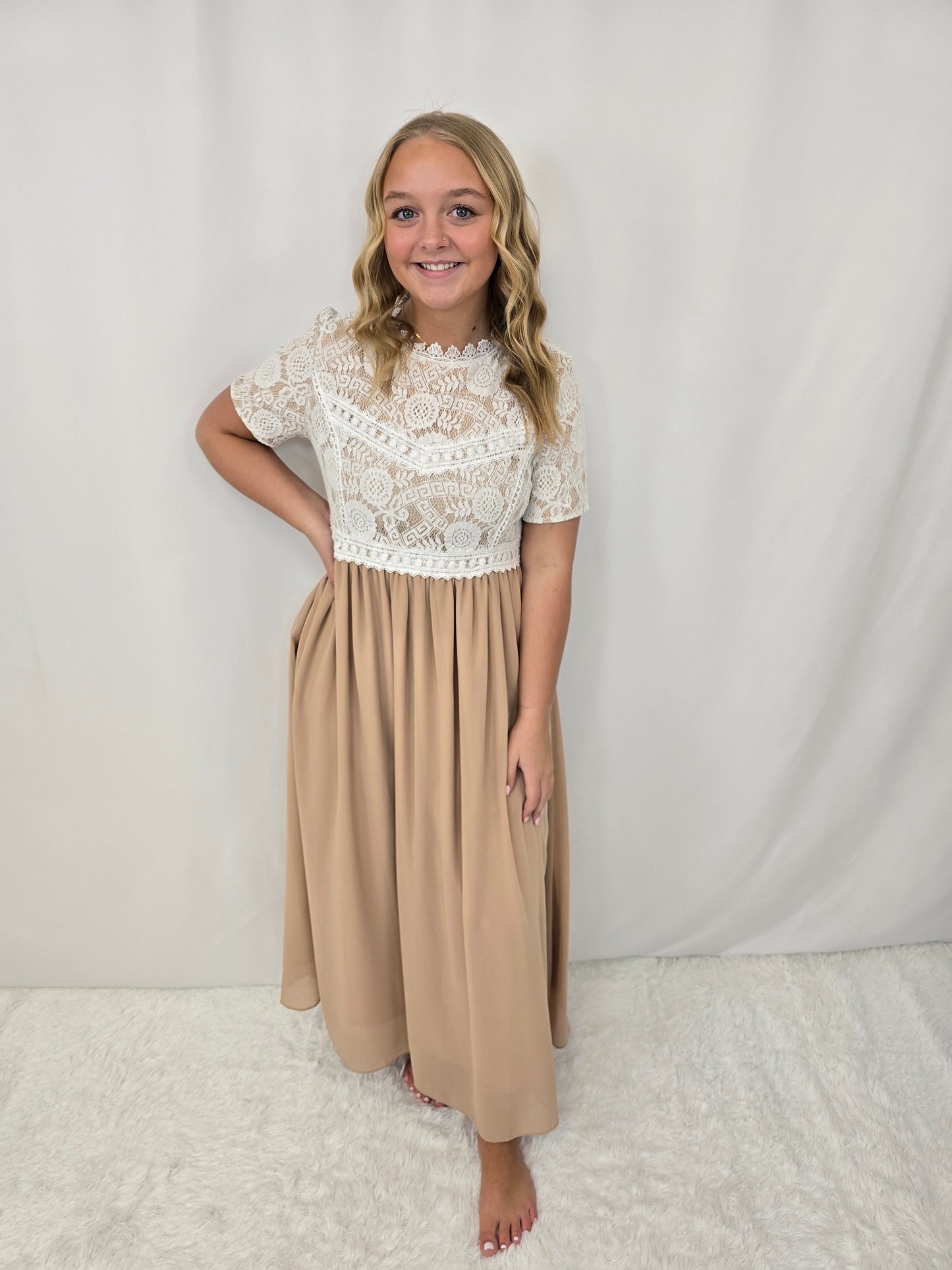 Lace Chiffon Dress