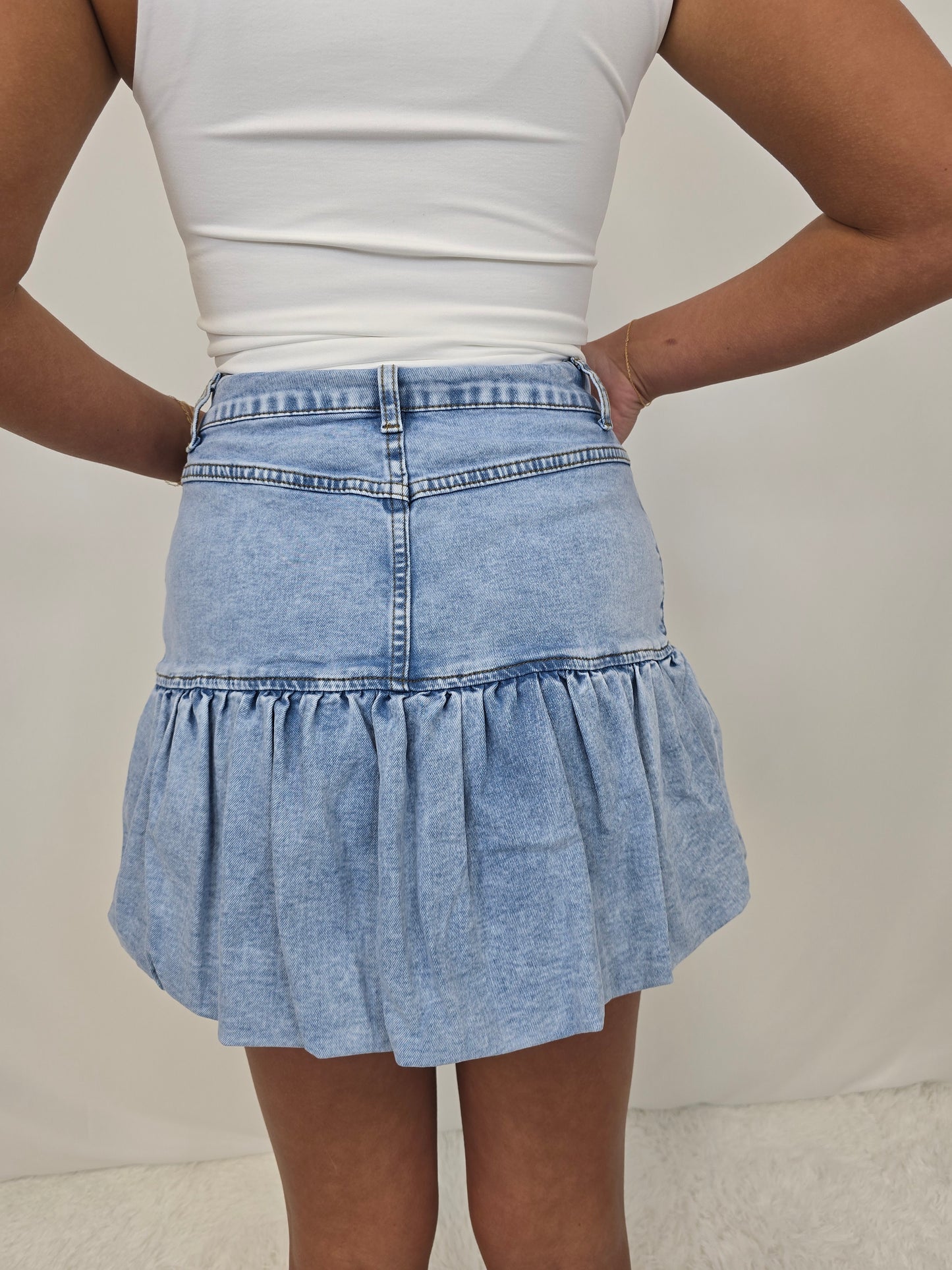 Bree Bubble Denim Skirt