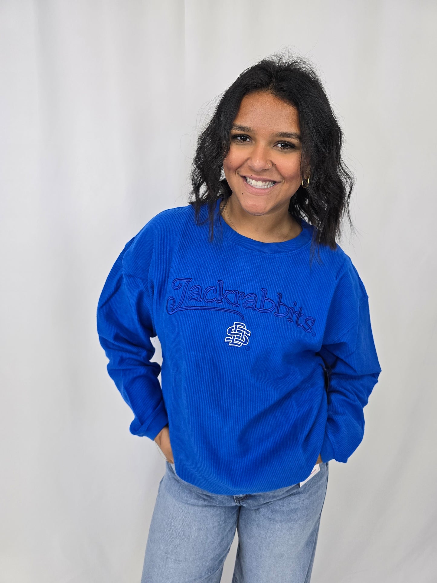 SDSU Corded Crewneck