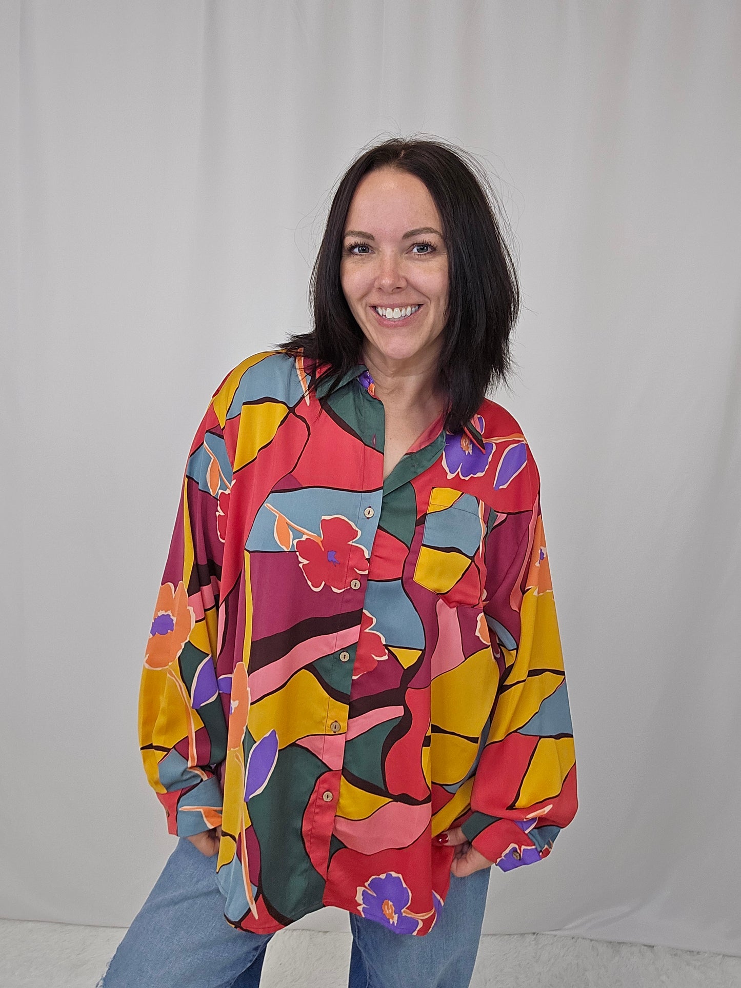 Mirabelle Satin Blouse