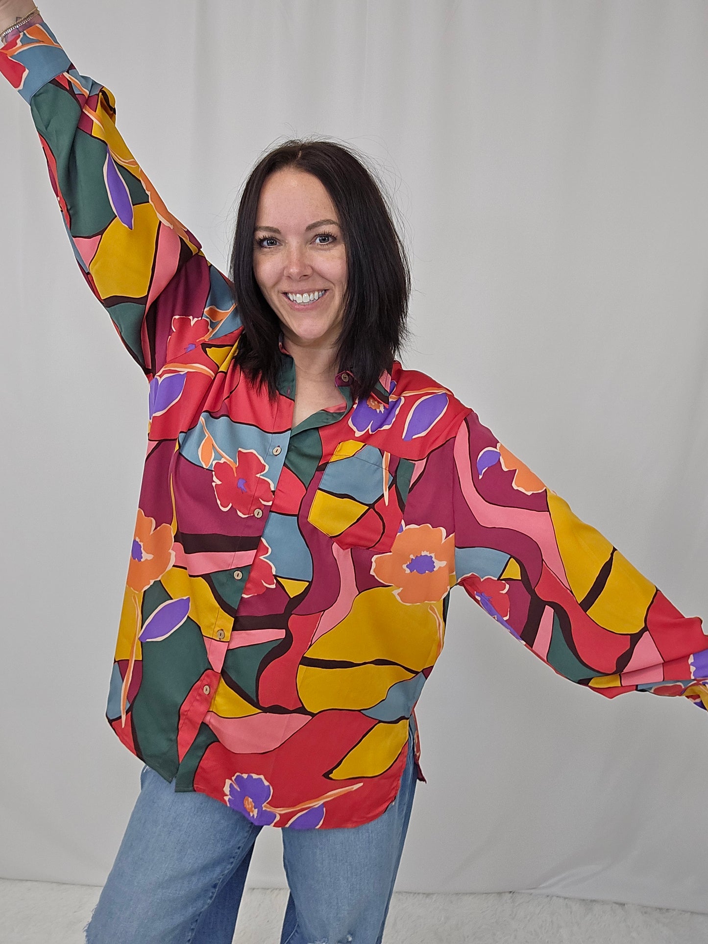 Mirabelle Satin Blouse