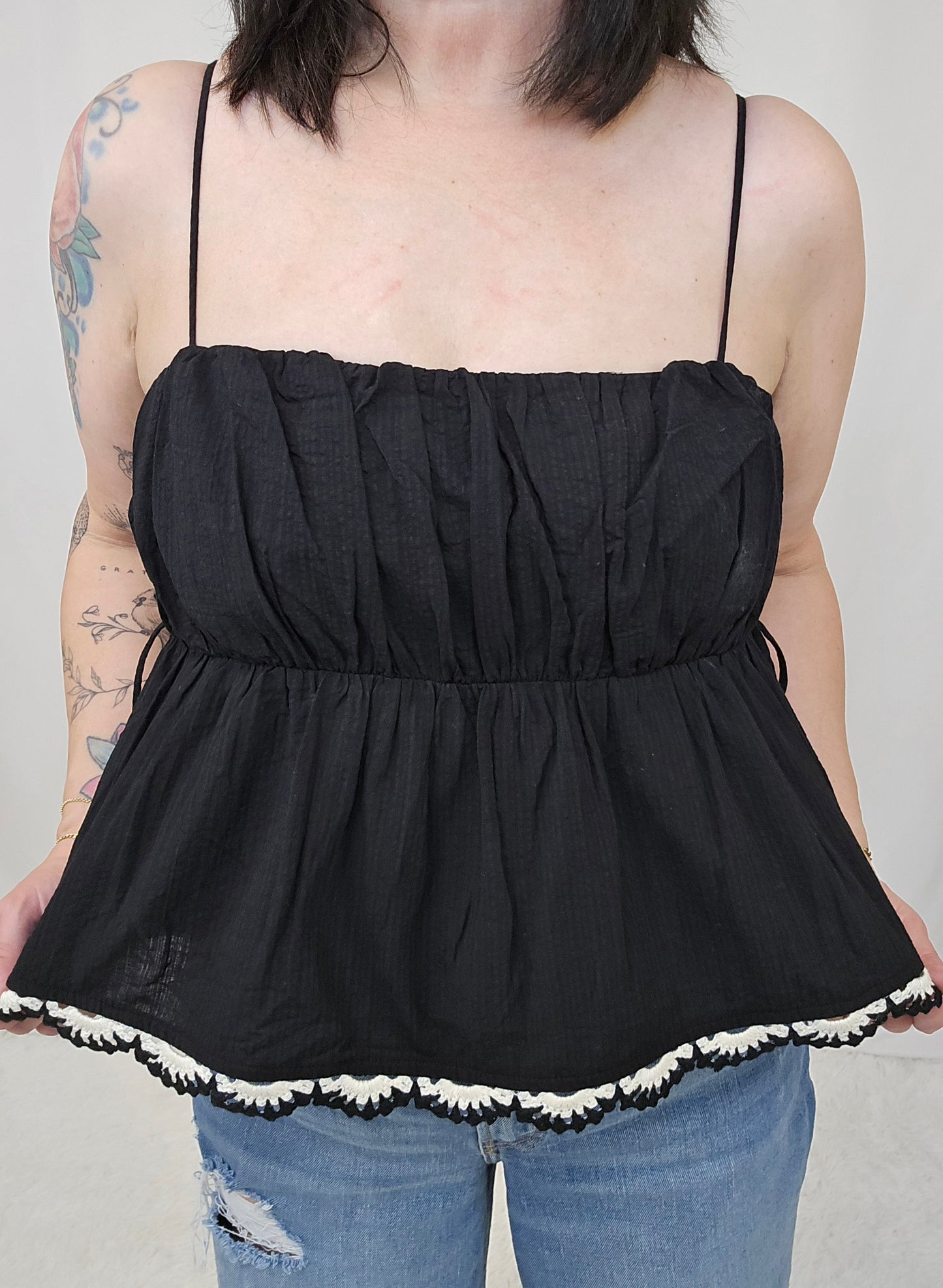 Lillian Lace Tie Tank - SALE