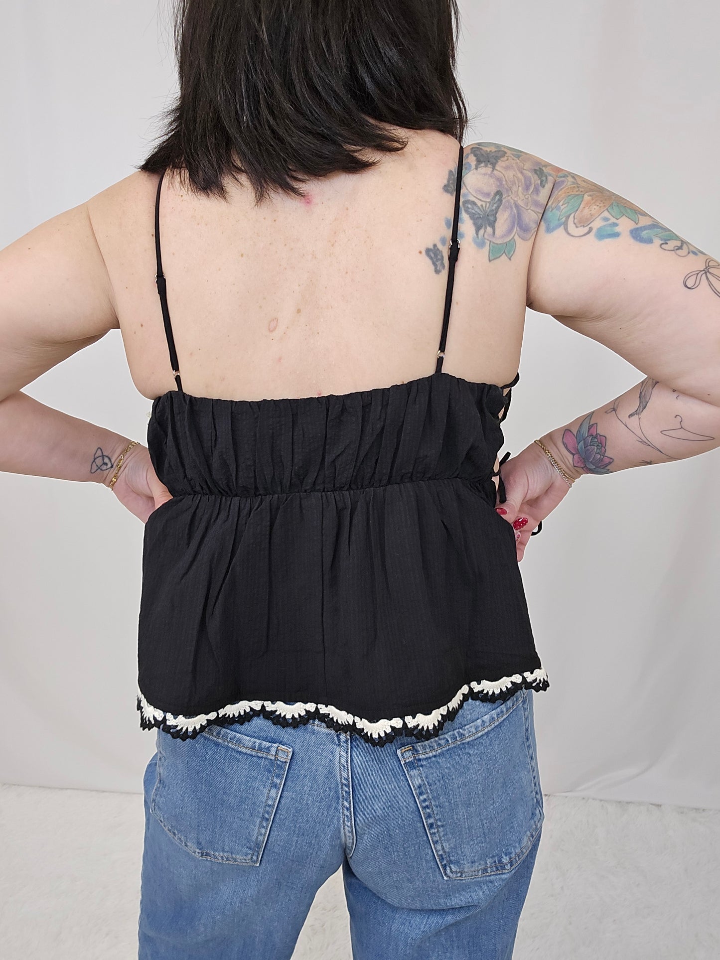 Lillian Lace Tie Tank - SALE