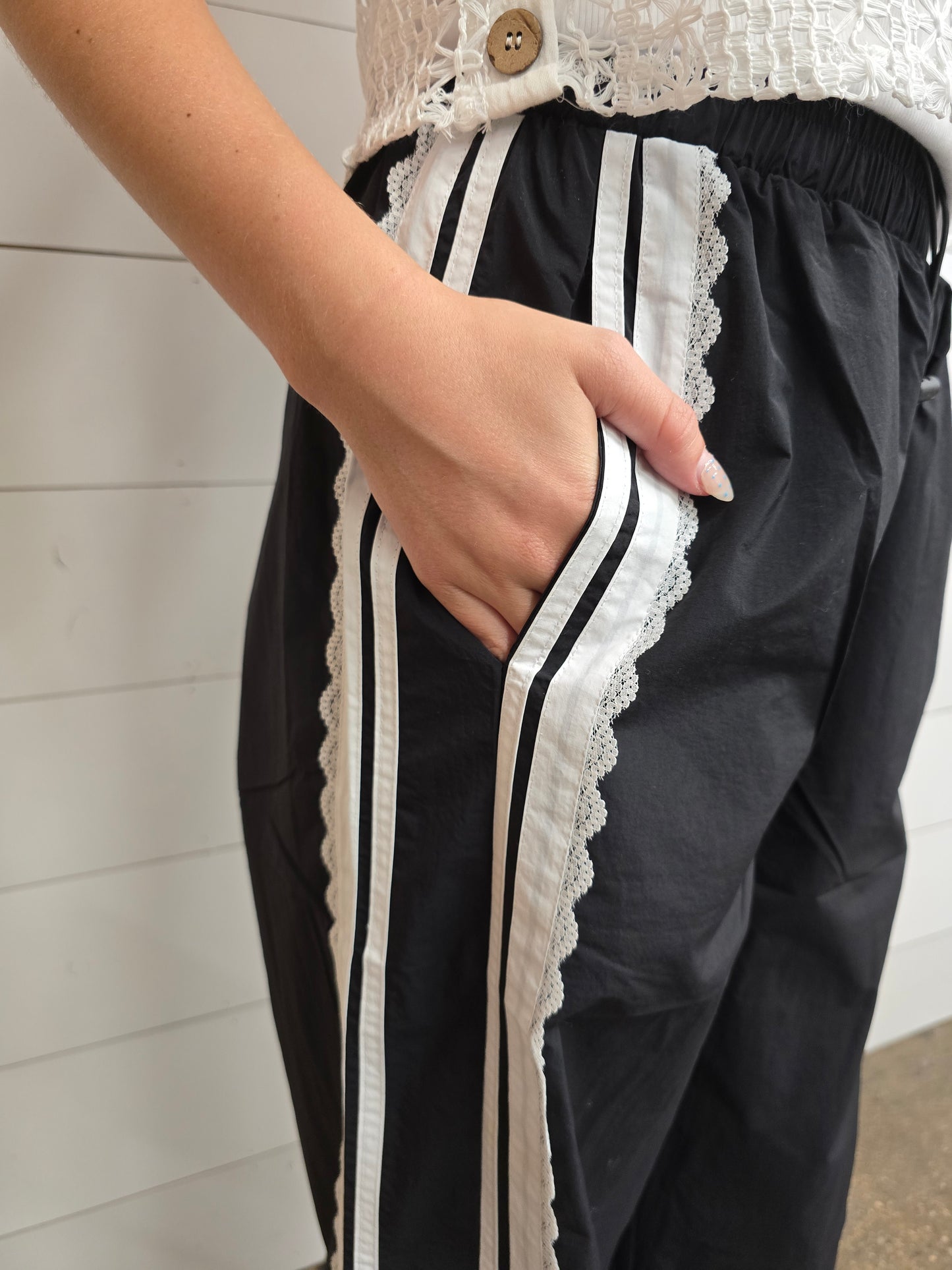 Taylor Black Track Pant