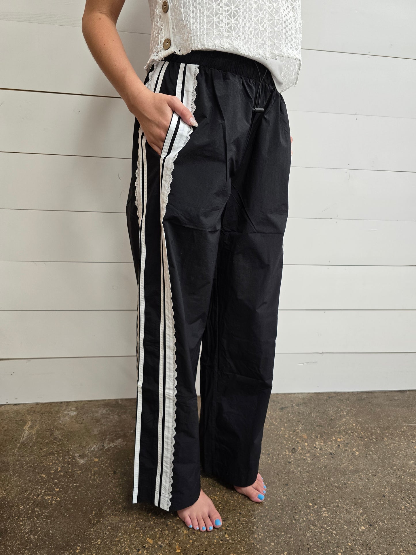 Taylor Black Track Pant