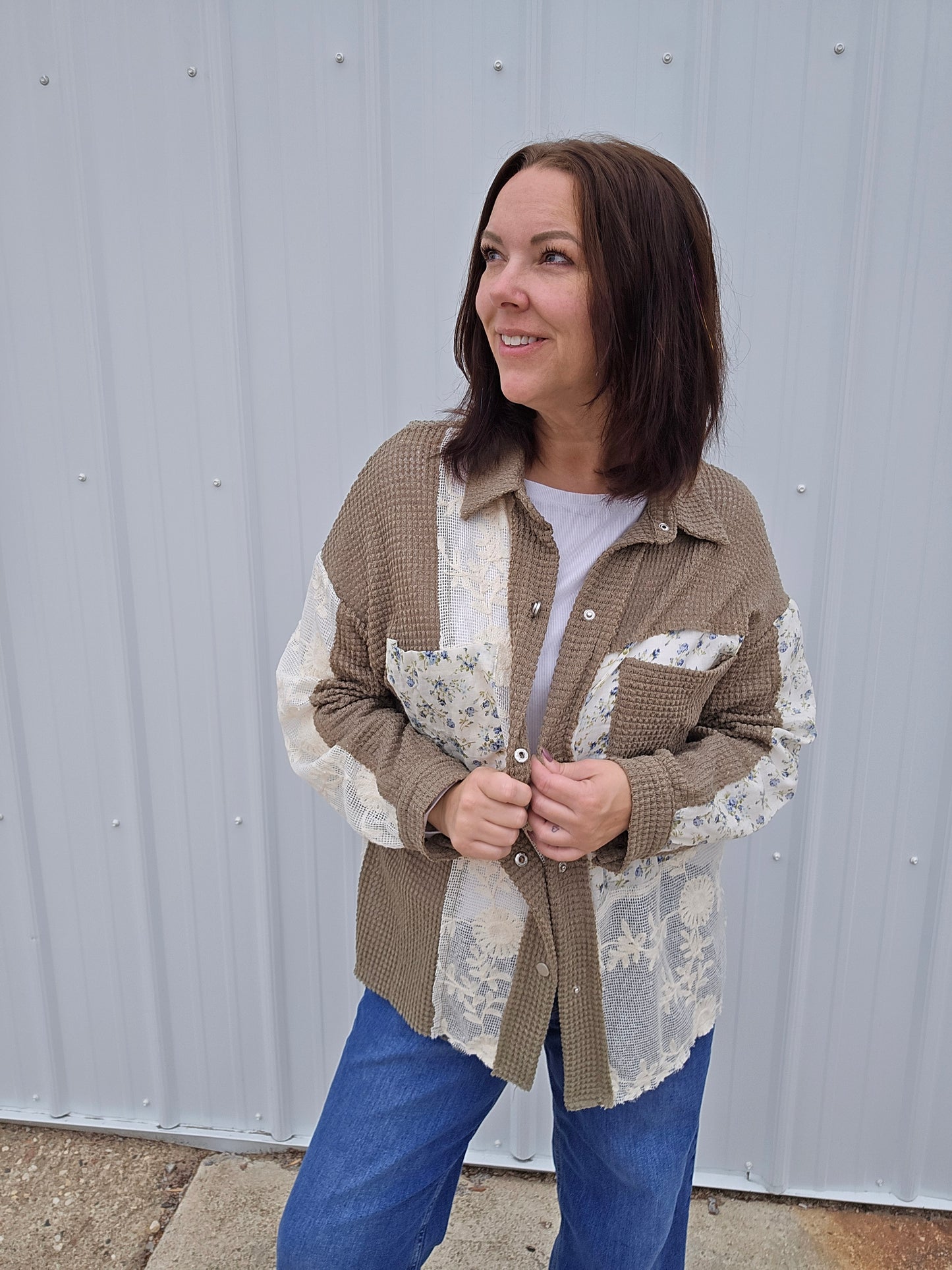 Thelma Olive Thermal Top