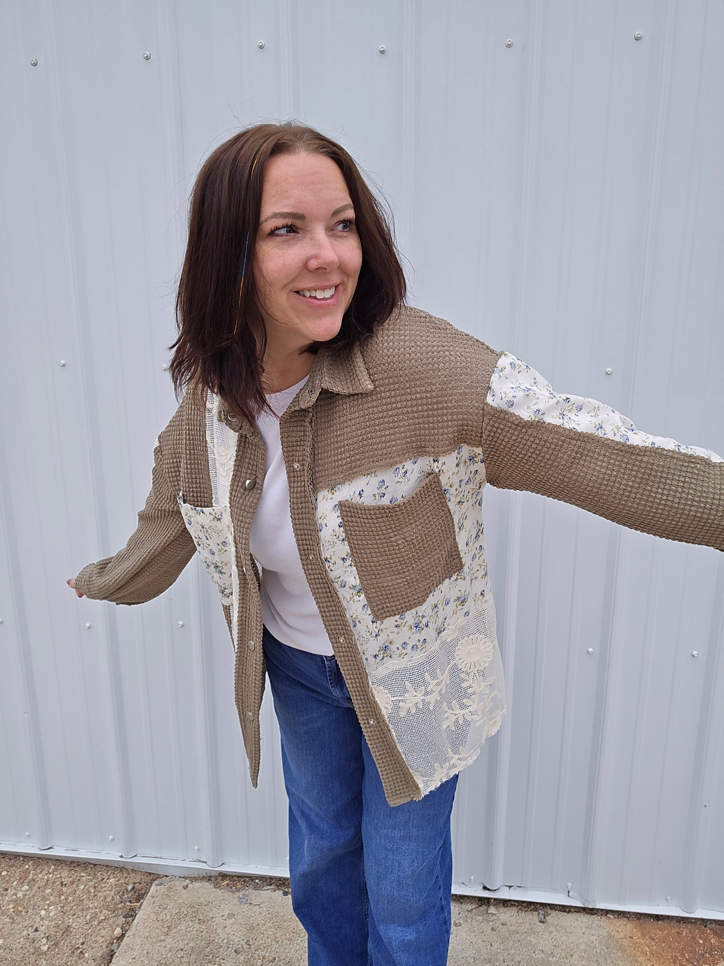 Thelma Olive Thermal Top
