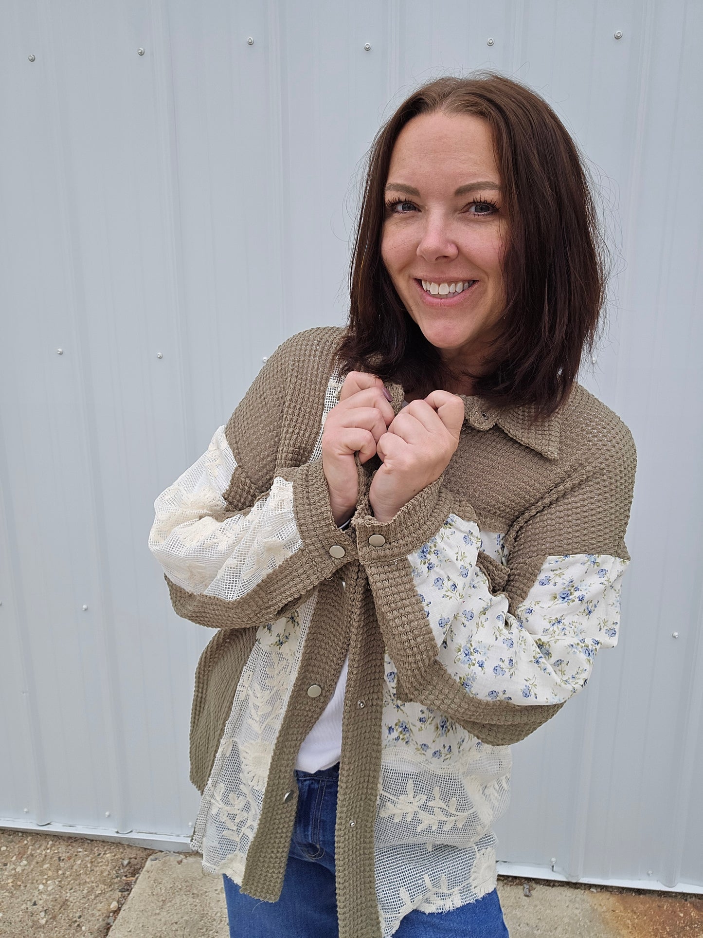 Thelma Olive Thermal Top