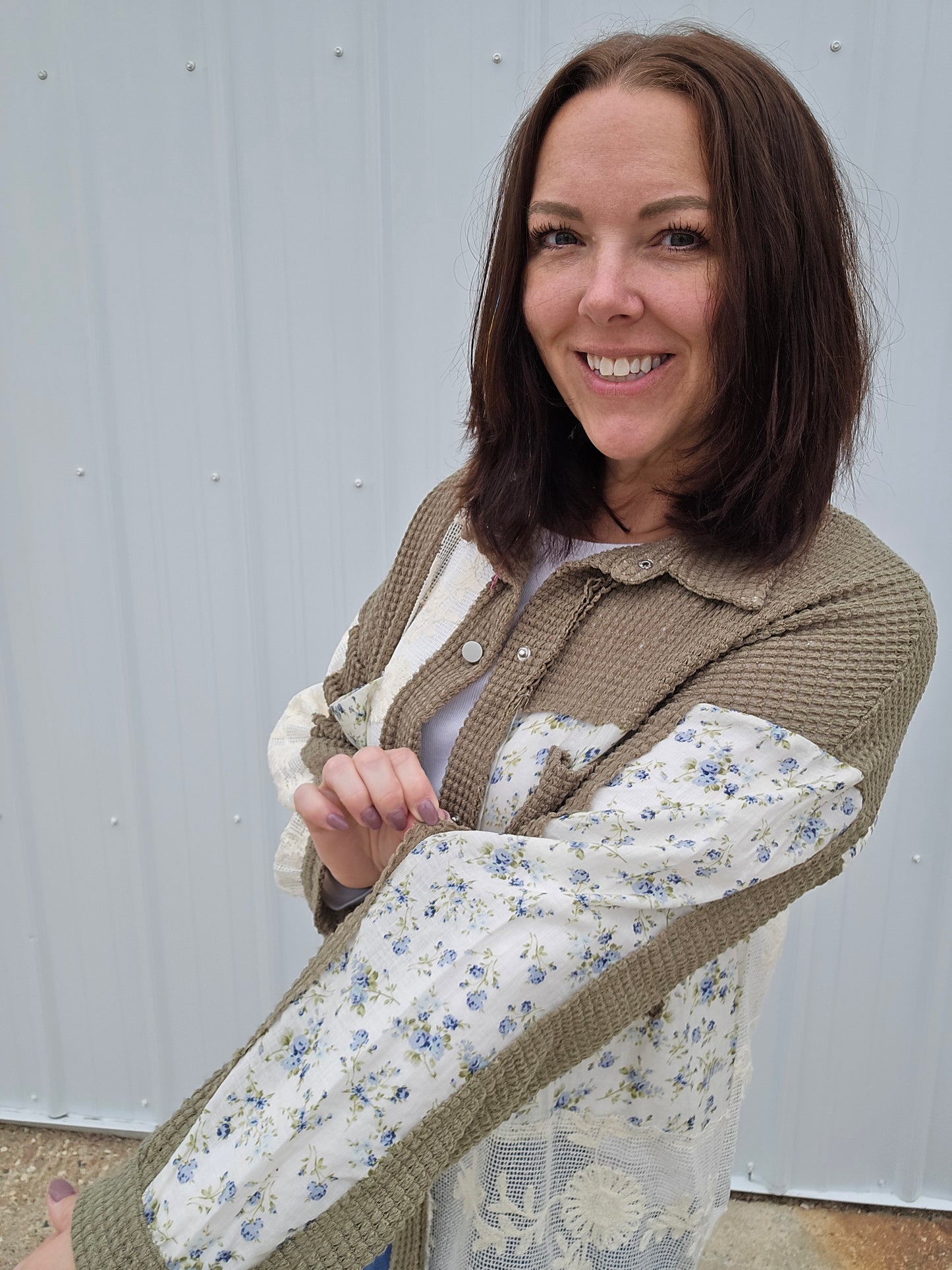 Thelma Olive Thermal Top