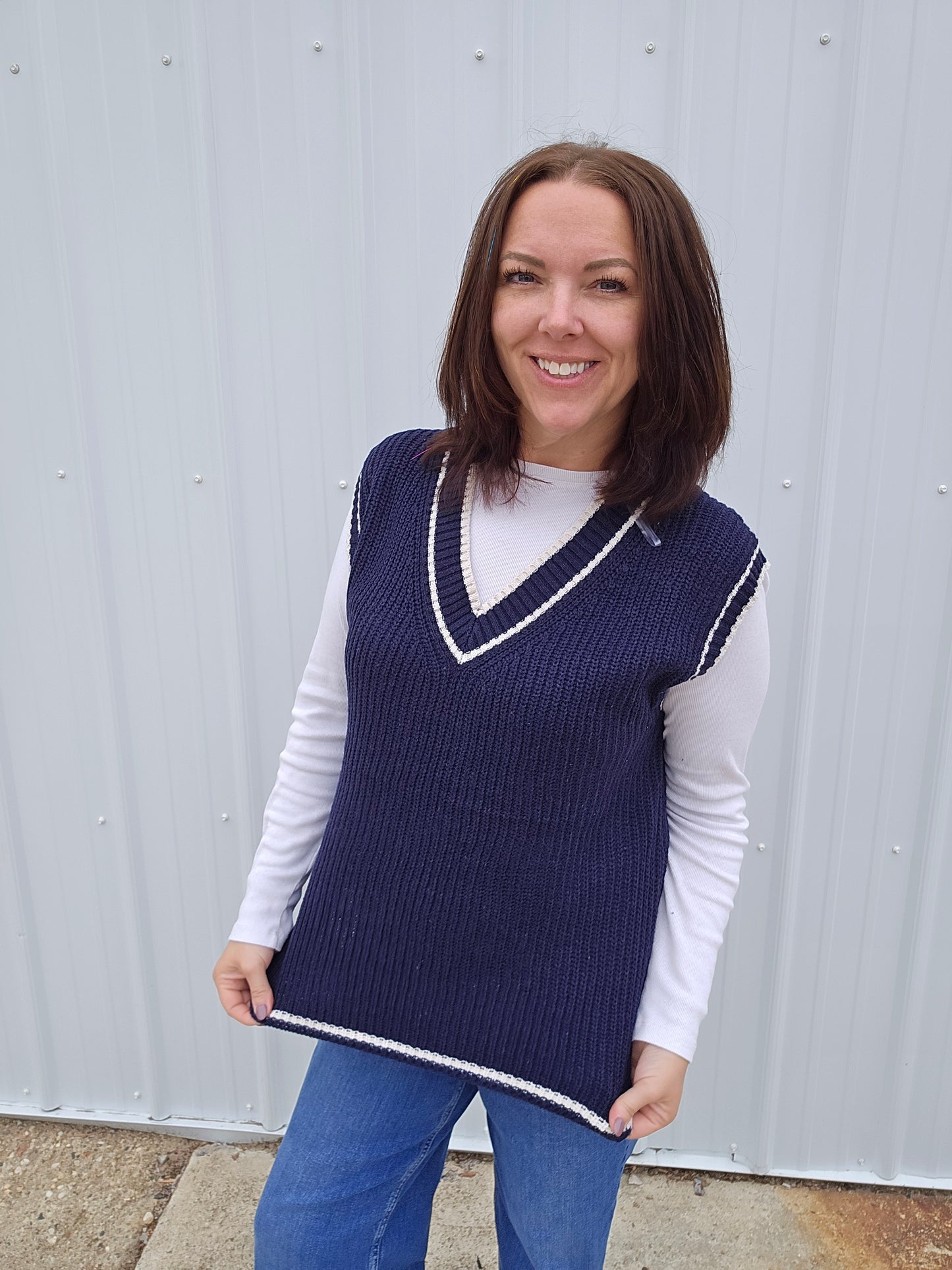 Nayeli Navy Vest