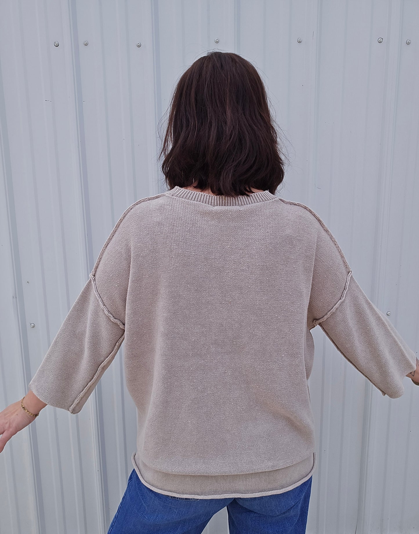 Bonnie 3/4 Boxy Sweater