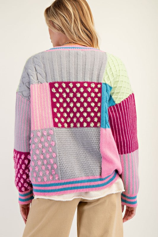 Pam Patchwork Cardigan