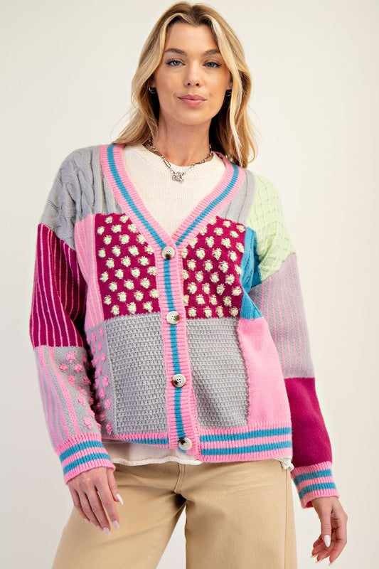 Pam Patchwork Cardigan