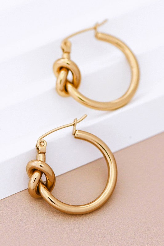 Knot Hoop Earring