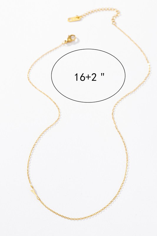 Delicate Initial Necklace - sale
