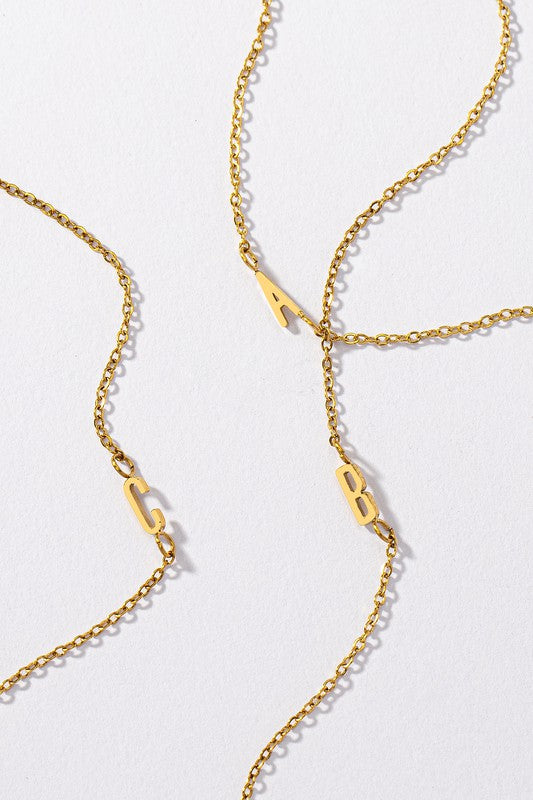 Delicate Initial Necklace - sale