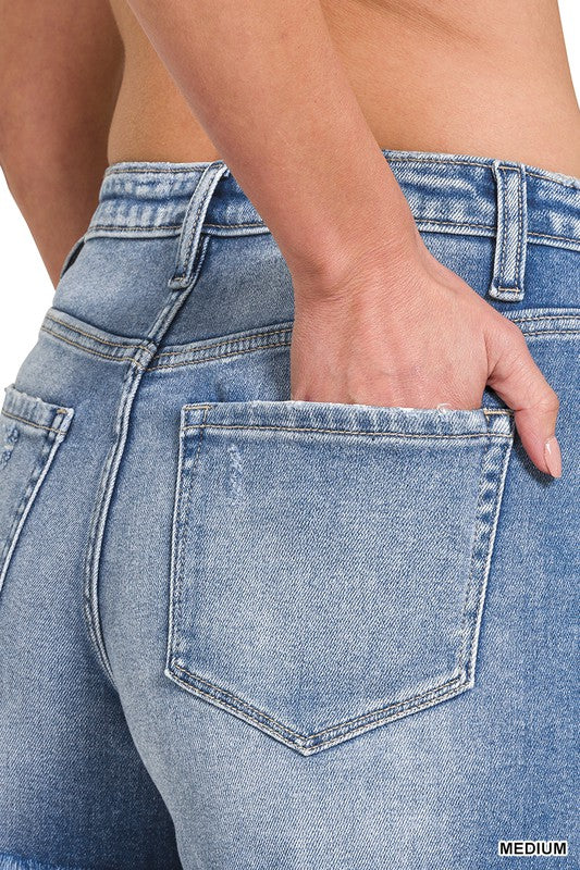 MR Fray Hem Denim Shorts - SALE