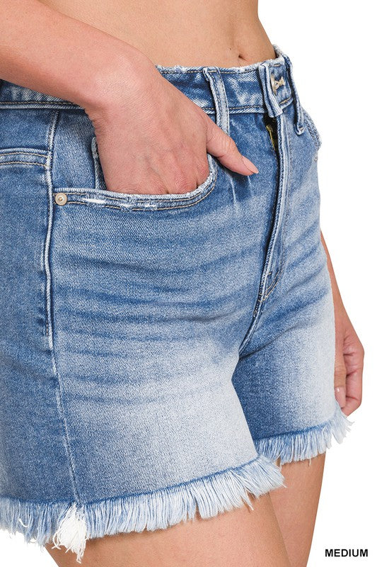 MR Fray Hem Denim Shorts - SALE