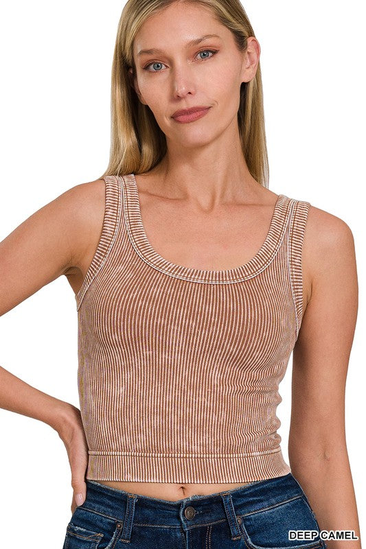 Rib Seamless Bra Tank
