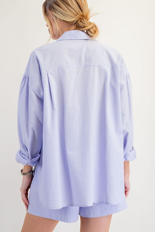 Voile Button Down Shirt