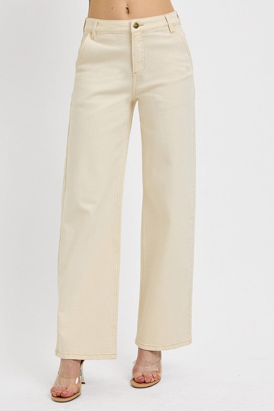 Ivory Ankle Baggy Pant