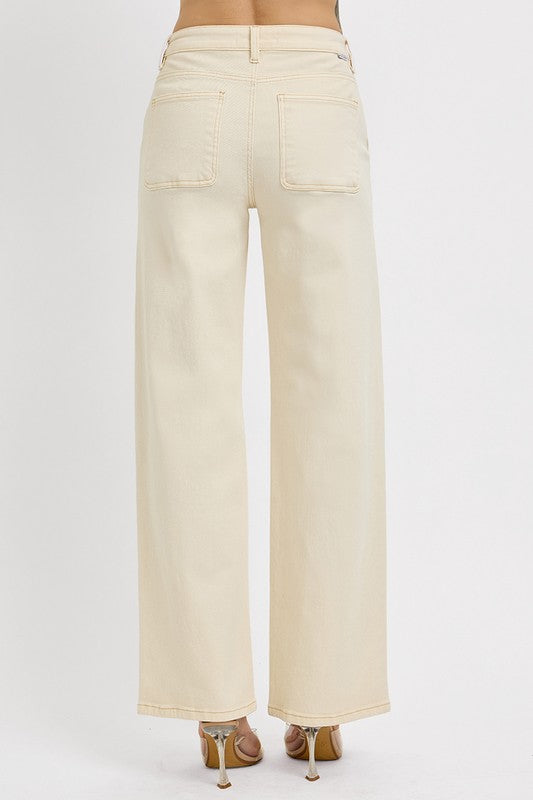 Ivory Ankle Baggy Pant