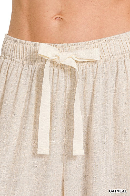 Darcy Drawstring Linen Pant - SALE